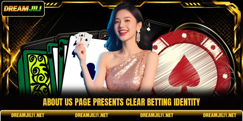 About Us page presents clear betting identity About Us page presents clear betting identity