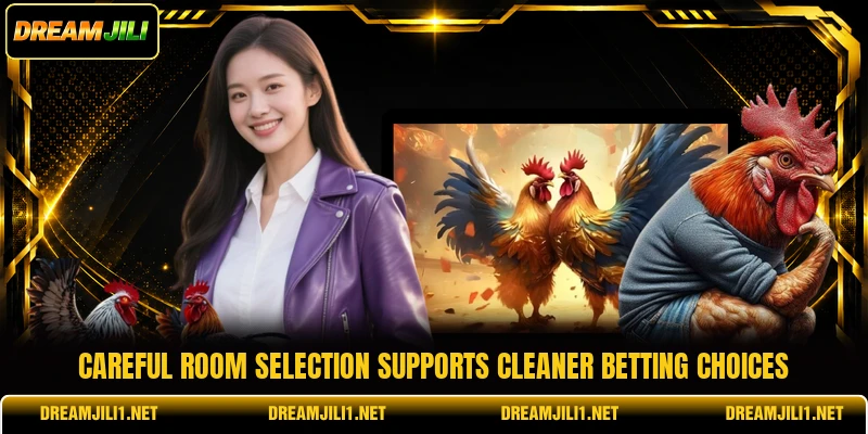 Careful room selection supports cleaner betting choices Careful room selection supports cleaner betting choices