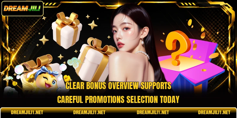Clear bonus overview supports careful Promotions selection today Clear bonus overview supports careful Promotions selection today