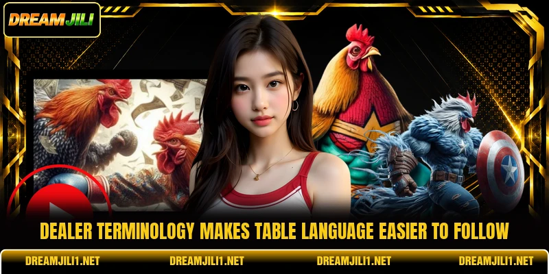 Dealer terminology makes table language easier to follow Dealer terminology makes table language easier to follow