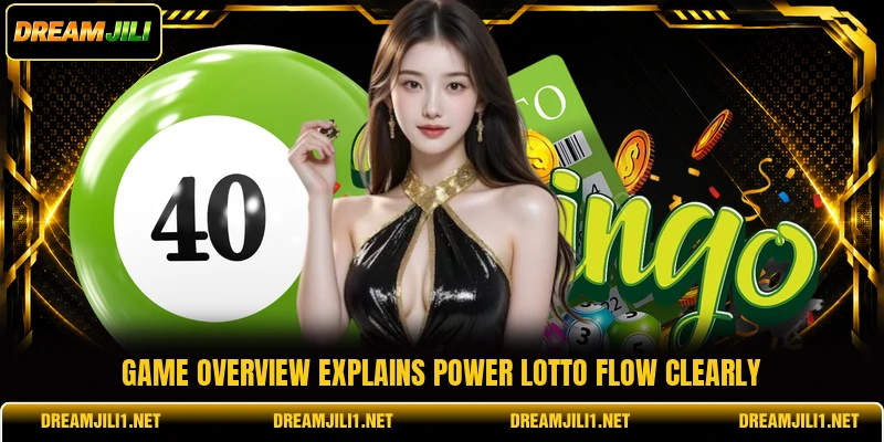 Game overview explains Power Lotto flow clearly Game overview explains Power Lotto flow clearly
