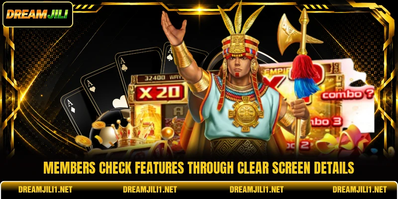 Members check features through clear screen details Members check features through clear screen details