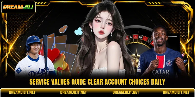 Service values guide clear account choices daily Service values guide clear account choices daily