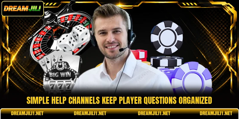 Simple help channels keep player questions organized Simple help channels keep player questions organized