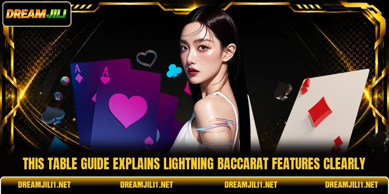 This table guide explains lightning baccarat features clearly This table guide explains lightning baccarat features clearly